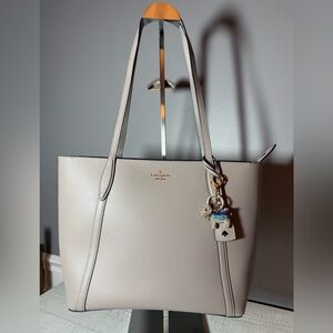 Kate Spade Light Gray Tote Bag